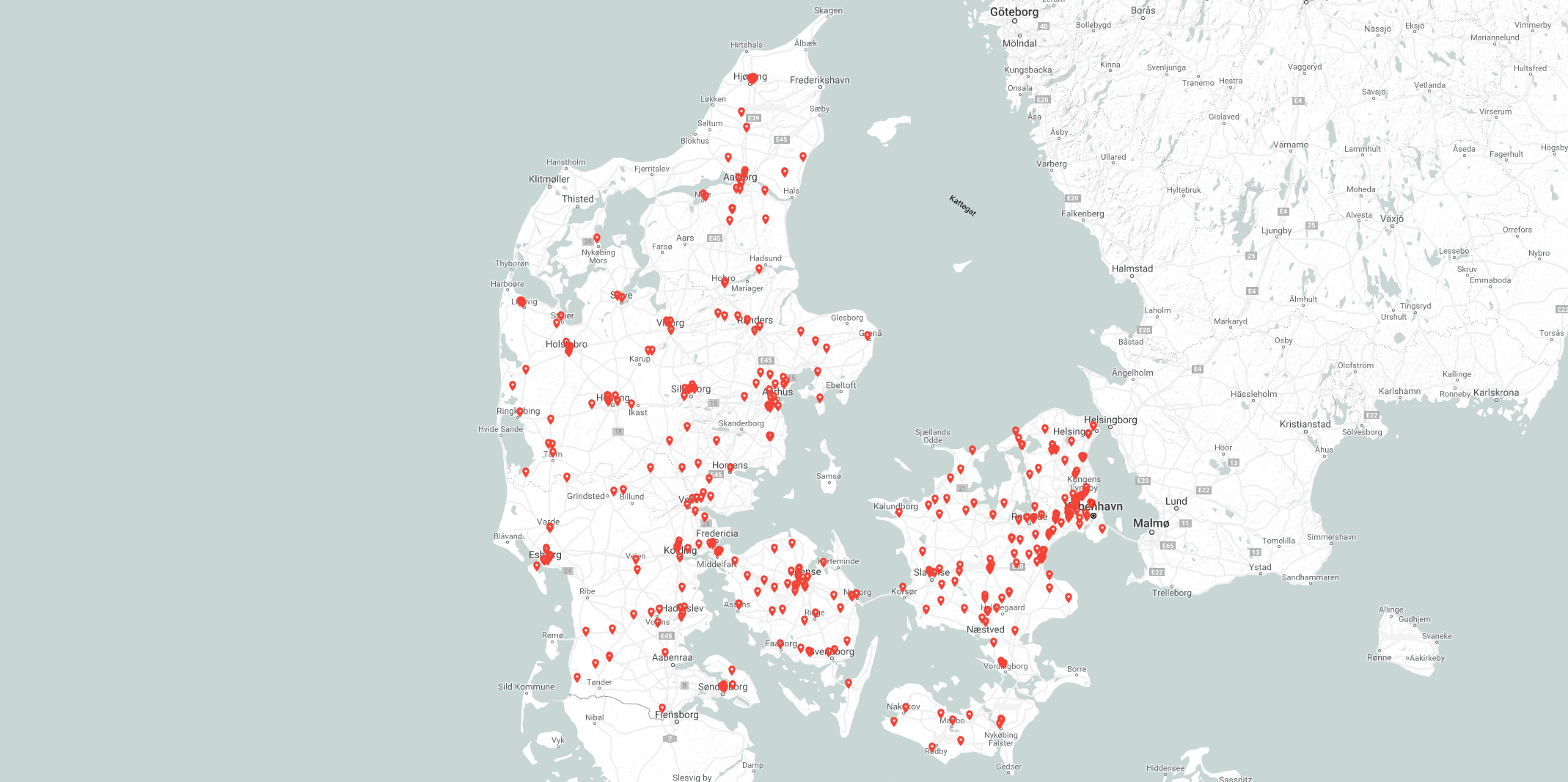 E-Miljø kunder i hele Danmark